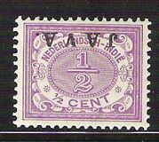 [Numeral Stamps & Queen Wilhelmina - Stamps of 1902-1905 Overprinted "JAVA", type F7]