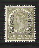 [Numeral Stamps & Queen Wilhelmina - Stamps of 1902-1905 Overprinted "BUTTEN - BEZIT.", type G25]