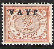 [Numeral Stamps & Queen Wilhelmina - Stamps of 1902-1905 Overprinted "JAVA", type F9]