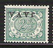 [Numeral Stamps & Queen Wilhelmina - Stamps of 1902-1905 Overprinted "JAVA", type F10]