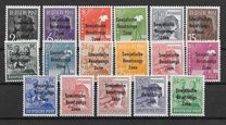 [Joint Allied Occupation Zones Stamps Overprinted "Sowjetische Besatzungs Zone", type B]