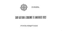 [EUROPA Stamps - The 500th Anniversary of the Discovery of America, type BQF]