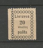 [Second Vilnius Printing - Thick Value Figures, Typ B2]