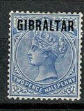 [Queen Victoria, 1819-1901 - Bermuda Stamps Overprinted "GIBRALTAR" in Black, type A3]