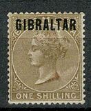 [Queen Victoria, 1819-1901 - Bermuda Stamps Overprinted "GIBRALTAR" in Black, type A7]