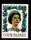 [Cook Islands Postage Stamps Overprinted "Aitatuki" in Black, type AE1]