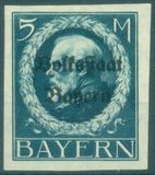 [Overprinted "Volksstaat Bayern", type N17]