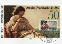 [The 100th Anniversary of the Death of Anselm Feuerbach, Painter, τύπος AEQ]