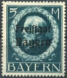 [Overprinted "Volksstaat Bayern", type N17]