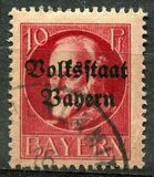 [Overprinted "Volksstaat Bayern", type N3]
