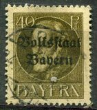 [Overprinted "Volksstaat Bayern", type N9]