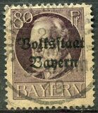 [Overprinted "Volksstaat Bayern", type N13]