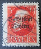 [Overprinted "Volksstaat Bayern", type N16]