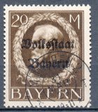 [Overprinted "Volksstaat Bayern", type N19]