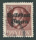 [Overprinted "Volksstaat Bayern", type N12]