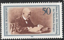 [The 100th Anniversary of the Discovery of Tuberkelbacille by Robert Koch, тип AHN]