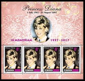 [The 20th Anniversary of the Death of Princess Diana, 1961-1997 - Stamp of 1999 Surcharged, type HTJ1]