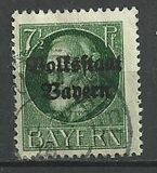 [Overprinted "Volksstaat Bayern", type N2]
