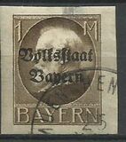[Overprinted "Volksstaat Bayern", type N14]